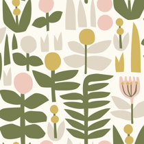 Wayfair | Mid-Century Modern Self-Adhesive Wallpaper You'll Love